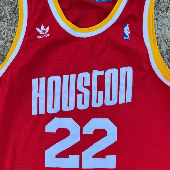Clyde Drexler NBA Houston Rockets XL Jersey Basketball 22 Adidas Originals - Picture 3 of 7